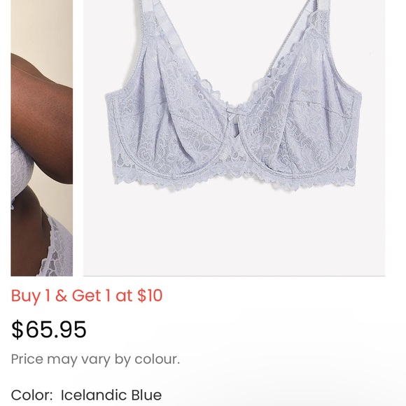 40DDD Deesse unlined lace bra. EUC, Photo is from website for info only - Picture 2 of 3